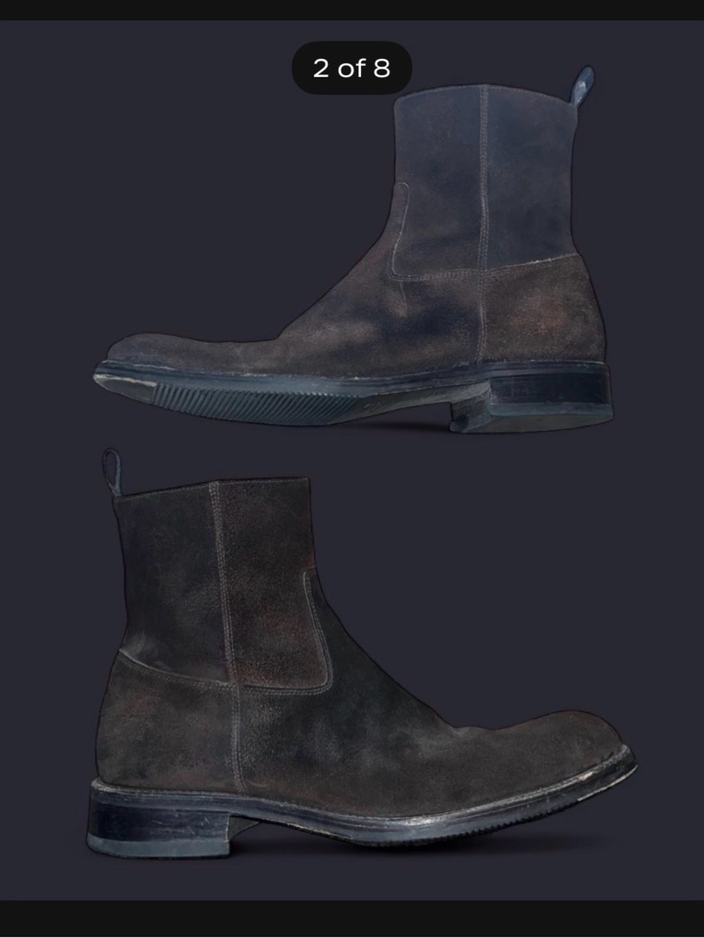 Men's Suede Chelsea Boots - Dark Brown